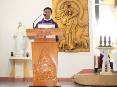 Tân linh mục Giuse Hồ Chí Nhân,OMI dâng Lễ Tạ Ơn