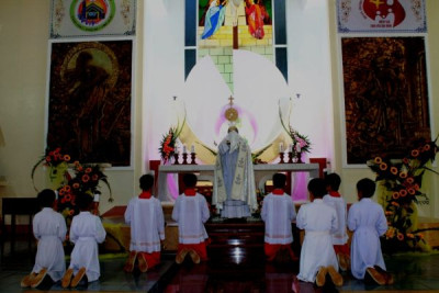 Chầu Thánh Thể thay mặt Giáo phận