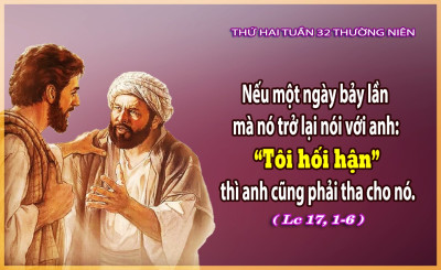 ​​​​​​​Suy Niệm Lời Chúa Thứ Hai Tuần 32 Mùa Thường Niên