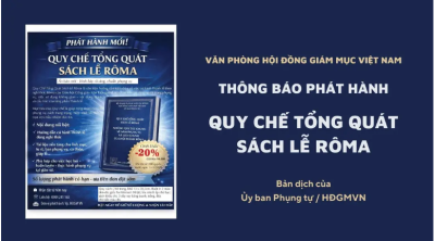 VP HĐGM thông báo phát hành: Quy chế tổng quát Sách lễ Rôma