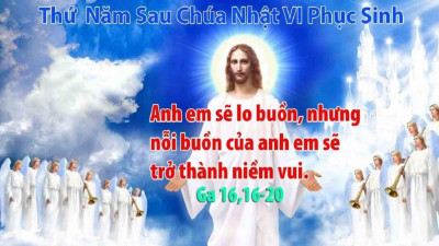 Suy Niệm Lời Chúa Thứ Năm Tuần 6 Phục Sinh