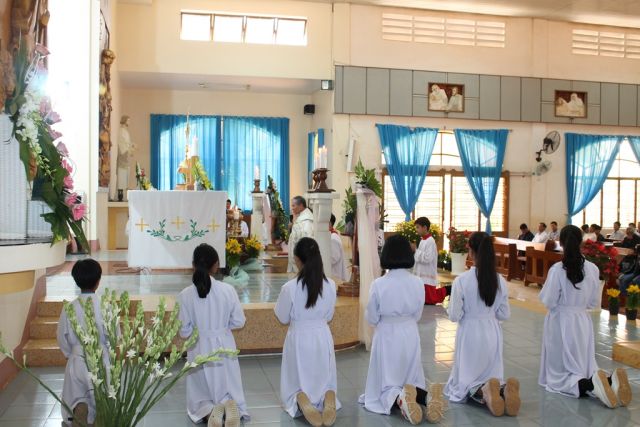 Chầu Thánh Thể thay mặt giáo phận ​​​​​​​