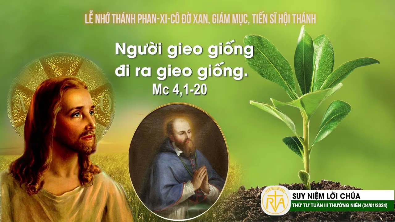 Suy Niệm Lời Chúa Thứ Tư Tuần 3 Thường Niên