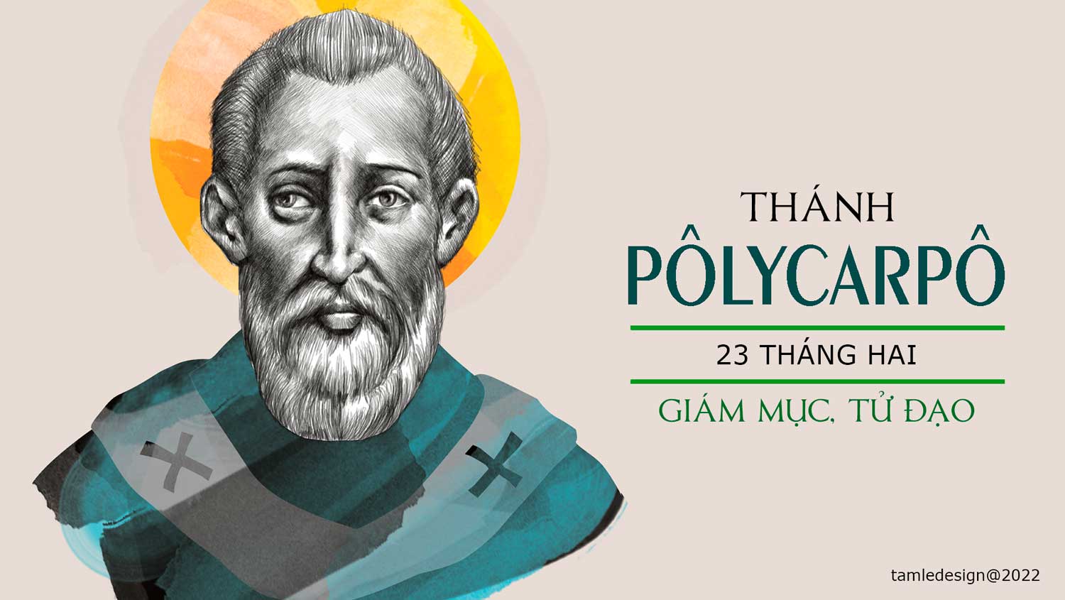 Ngày 23/02: Thánh Pôlycarpô, giám mục, tử đạo