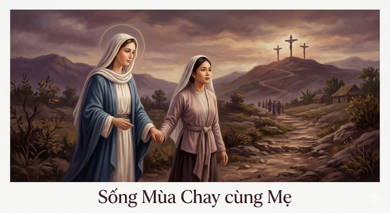 Đức Maria:  lặng lẽ trên hành trình Mùa Chay