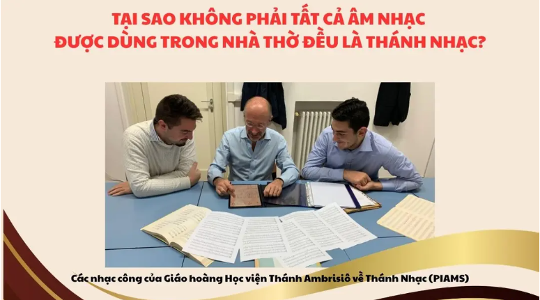 Tại sao không phải âm nhạc trong nhà thờ đều là thánh nhạc?